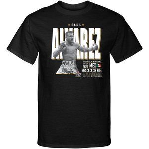 Saul Canelo Alvarez WBC Champion Boxer Stats Boxing Style Graphic Tee Shirt